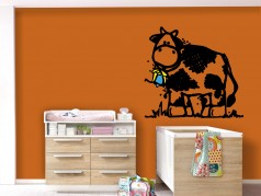 obrázek Veselé obrázky-03 Kráva, Dětské samolepky na zeď