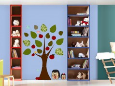 obrázek Dětské samolepky-10, Strom a ježek