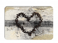 obrázek Valentýnské prostírání - 014, Kávové srdce