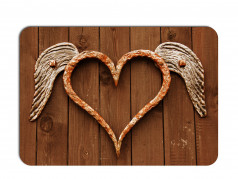 obrázek Valentýnské prostírání - 022, Srdce s křídly