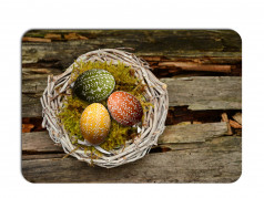 obrázek Velikonoční prostírání - 024, Vajíčka v košíku