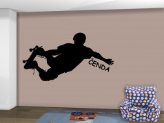 obrázek Silueta Skateboarding - 01, Samolepky na zeď