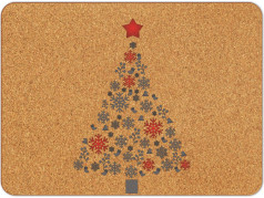 obrázek Korkové prostírání s potiskem - 524, Vánoce, 1 ks
