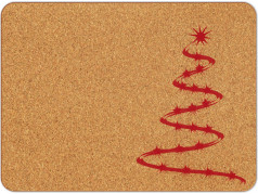 obrázek Korkové prostírání s potiskem - 525, Vánoce, 1 ks