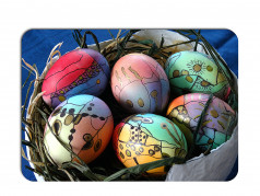 obrázek Velikonoční prostírání 043, malovaná vajíčka